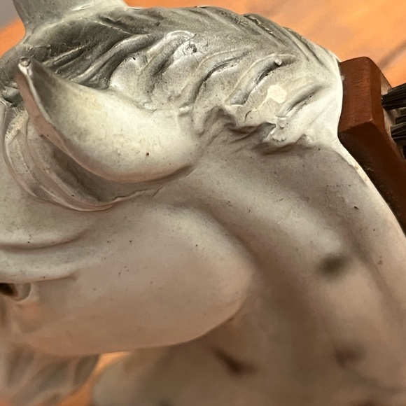 Vintage Horse Head Brush Collectible Hair Brush Shoe Shine 1950s Barber Shop - Picture 4 of 9